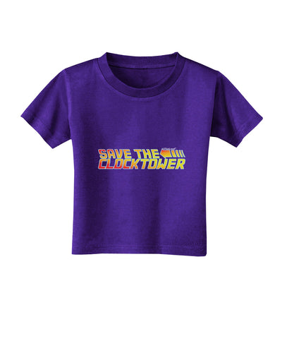 Save The Clock Tower Toddler T-Shirt Dark by TooLoud-Toddler T-Shirt-TooLoud-Purple-2T-Davson Sales