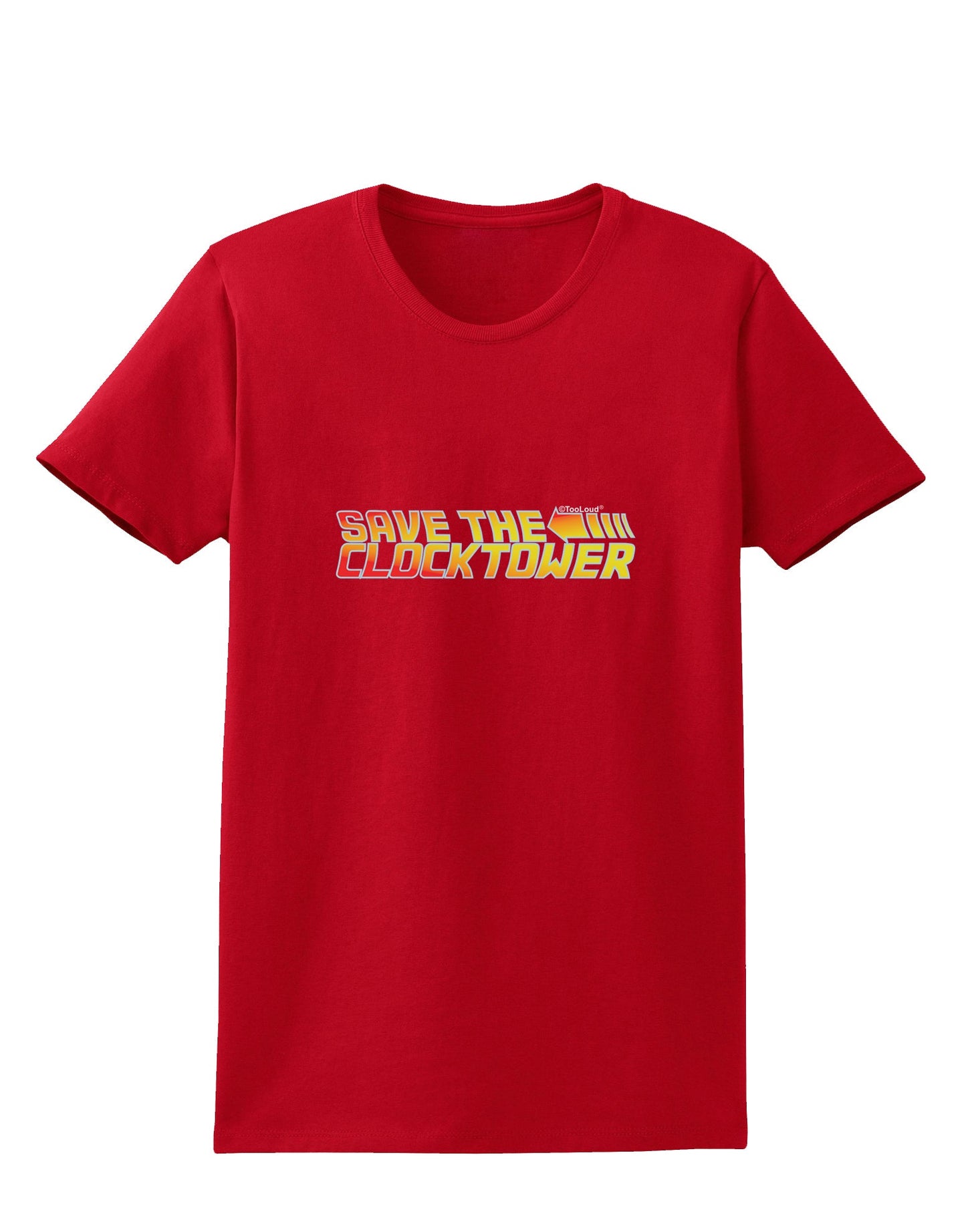 Save The Clock Tower Womens Dark T-Shirt by TooLoud-TooLoud-Red-X-Small-Davson Sales