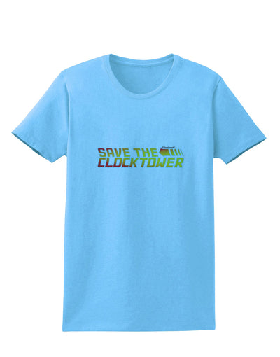 Save The Clock Tower Womens T-Shirt by TooLoud-TooLoud-Aquatic-Blue-X-Small-Davson Sales