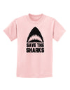 Save The Sharks Childrens T-Shirt-Childrens T-Shirt-TooLoud-PalePink-X-Small-Davson Sales