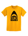 Save The Sharks Childrens T-Shirt-Childrens T-Shirt-TooLoud-Gold-X-Small-Davson Sales