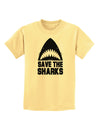 Save The Sharks Childrens T-Shirt-Childrens T-Shirt-TooLoud-Daffodil-Yellow-X-Small-Davson Sales