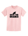 Save The Sharks - Fin Childrens T-Shirt-Childrens T-Shirt-TooLoud-PalePink-X-Small-Davson Sales