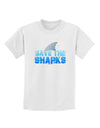 Save The Sharks - Fin Color Childrens T-Shirt by TooLoud-Childrens T-Shirt-TooLoud-White-X-Small-Davson Sales