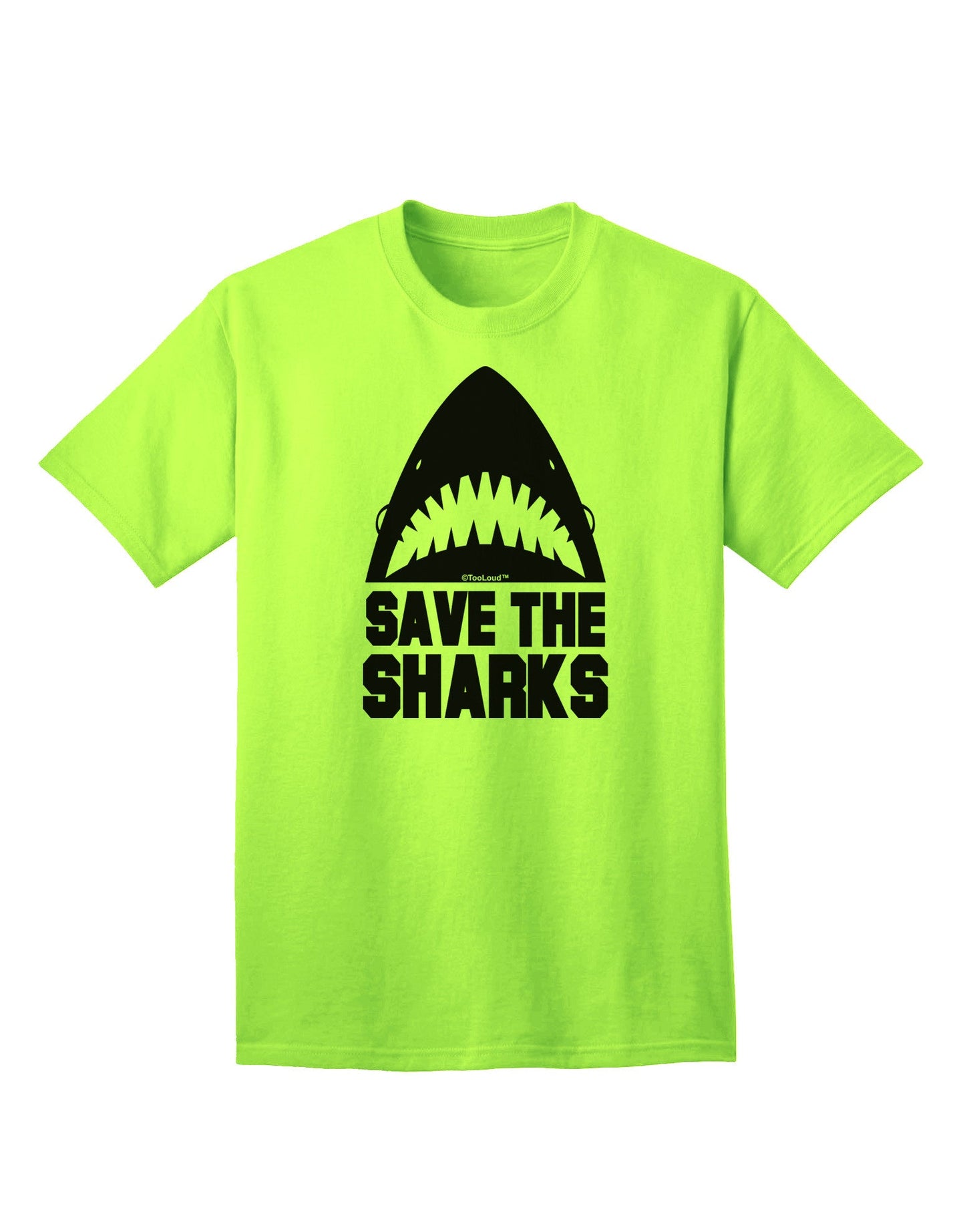 Save The Sharks - Premium Adult T-Shirt Collection-Mens T-shirts-TooLoud-Neon-Green-Small-Davson Sales