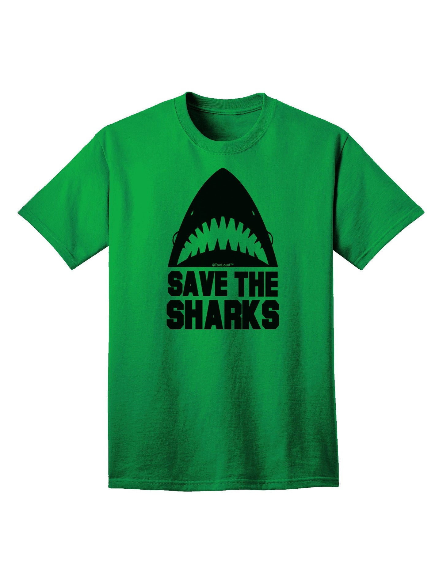 Save The Sharks - Premium Adult T-Shirt Collection-Mens T-shirts-TooLoud-Kelly-Green-Small-Davson Sales