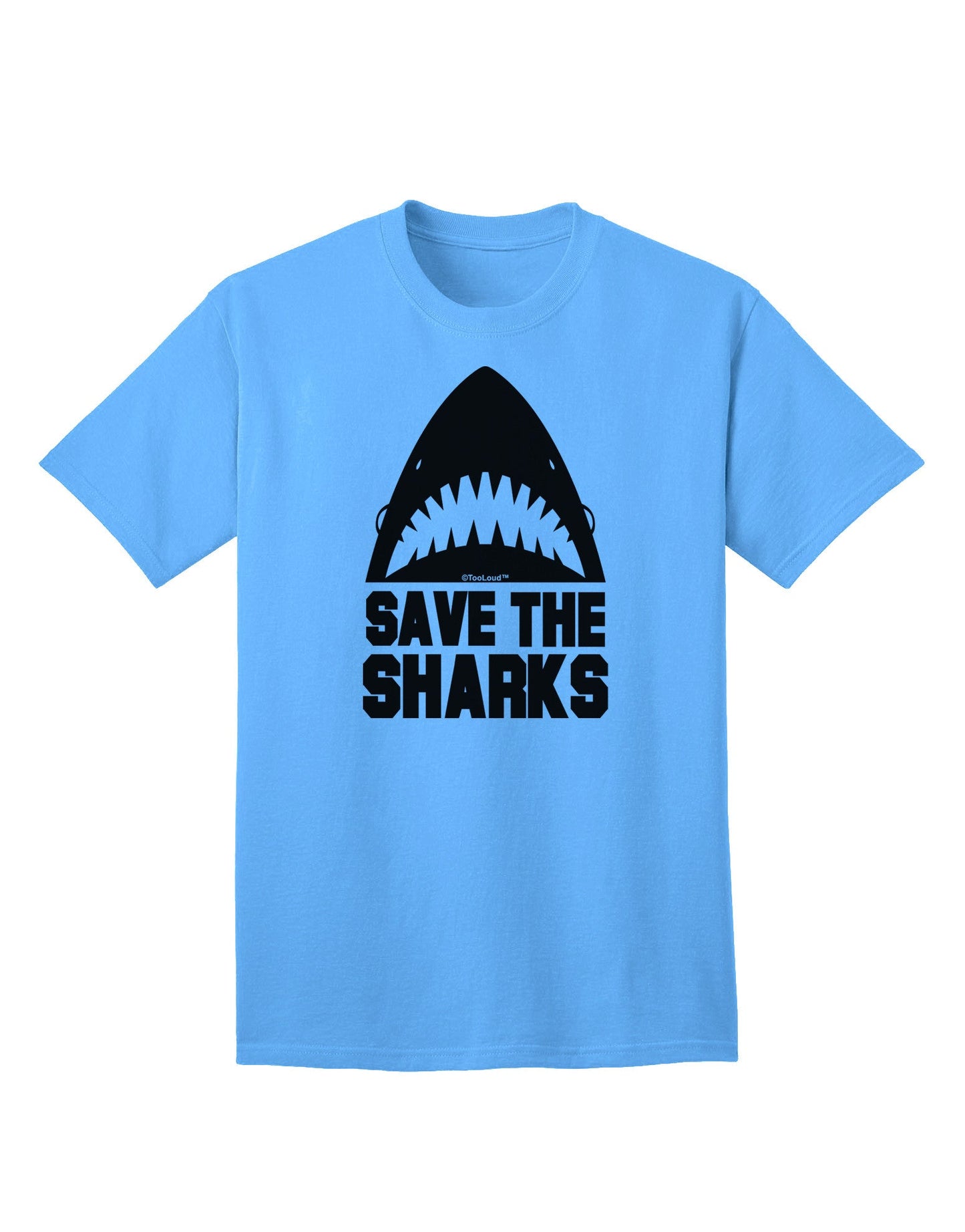 Save The Sharks - Premium Adult T-Shirt Collection-Mens T-shirts-TooLoud-Aquatic-Blue-Small-Davson Sales
