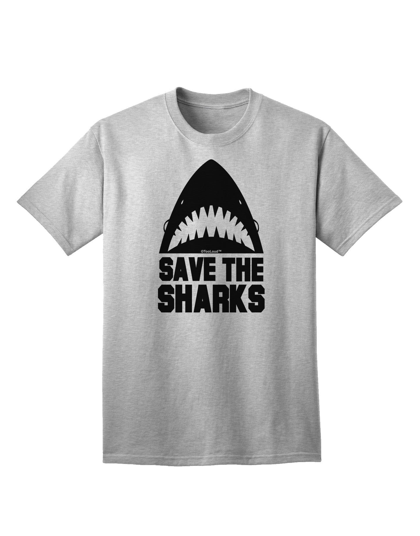 Save The Sharks - Premium Adult T-Shirt Collection-Mens T-shirts-TooLoud-AshGray-Small-Davson Sales