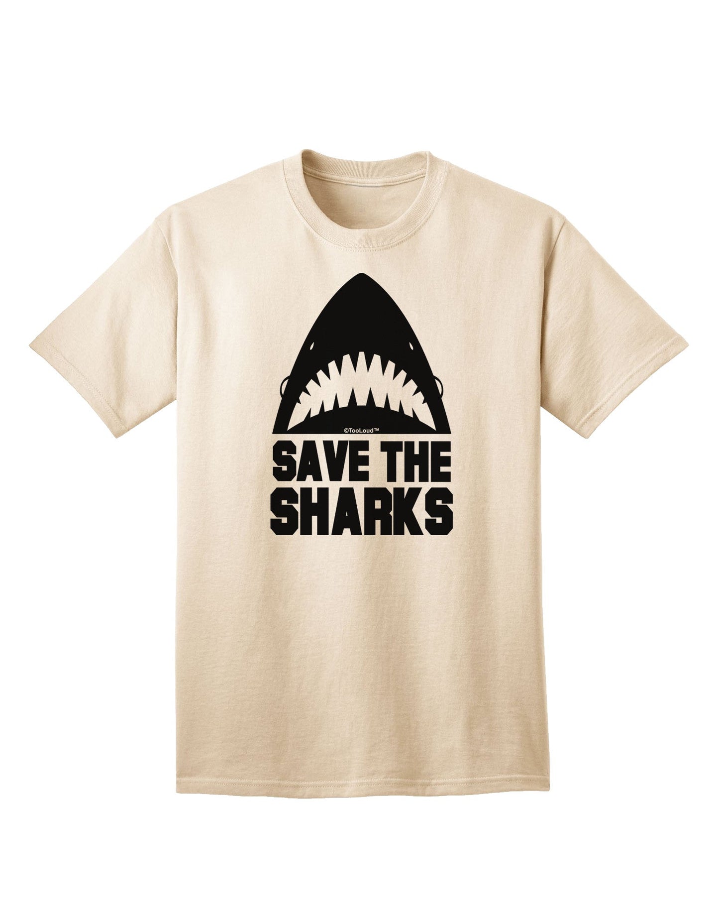 Save The Sharks - Premium Adult T-Shirt Collection-Mens T-shirts-TooLoud-Natural-Small-Davson Sales