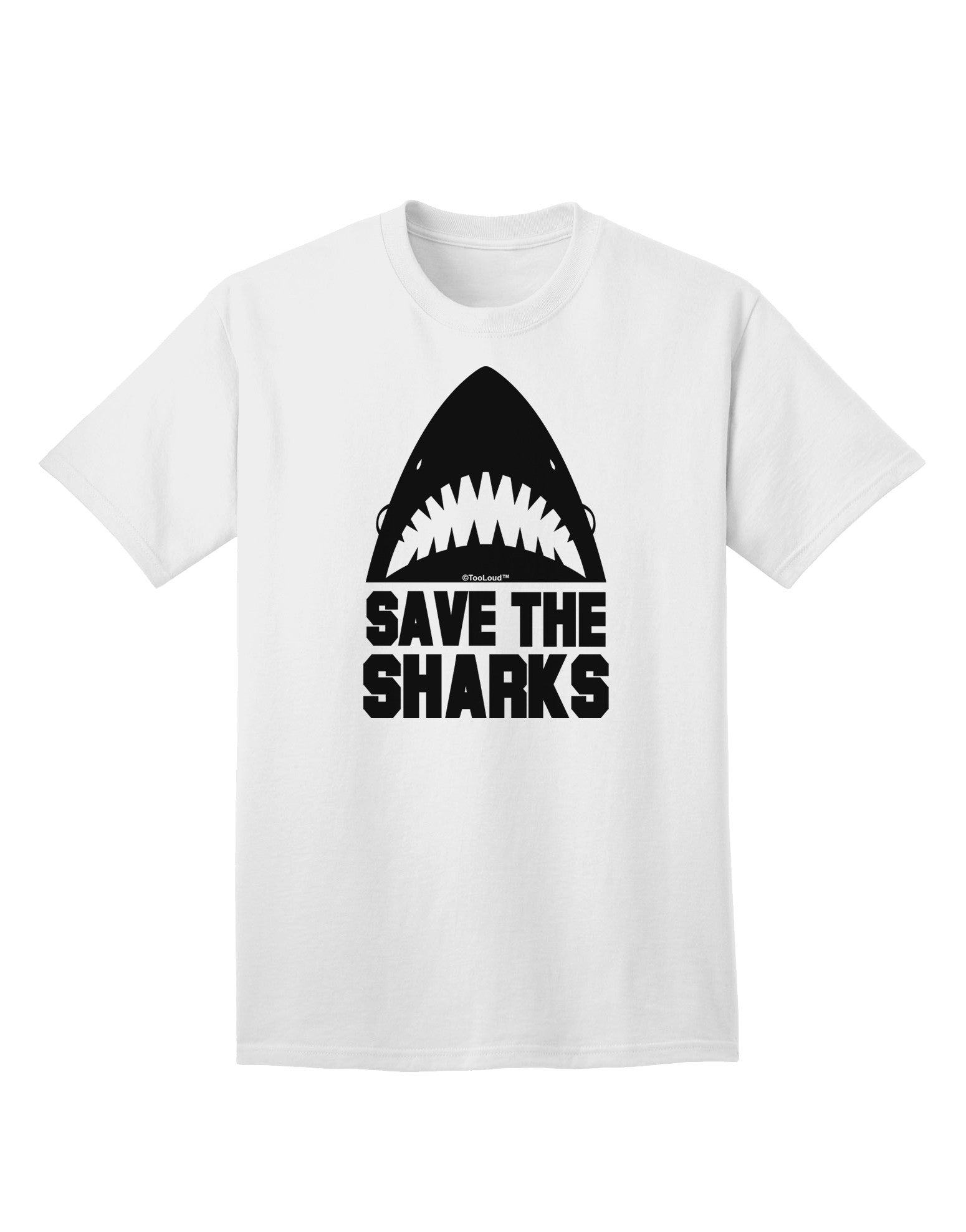 Save The Sharks - Premium Adult T-Shirt Collection-Mens T-shirts-TooLoud-White-Small-Davson Sales