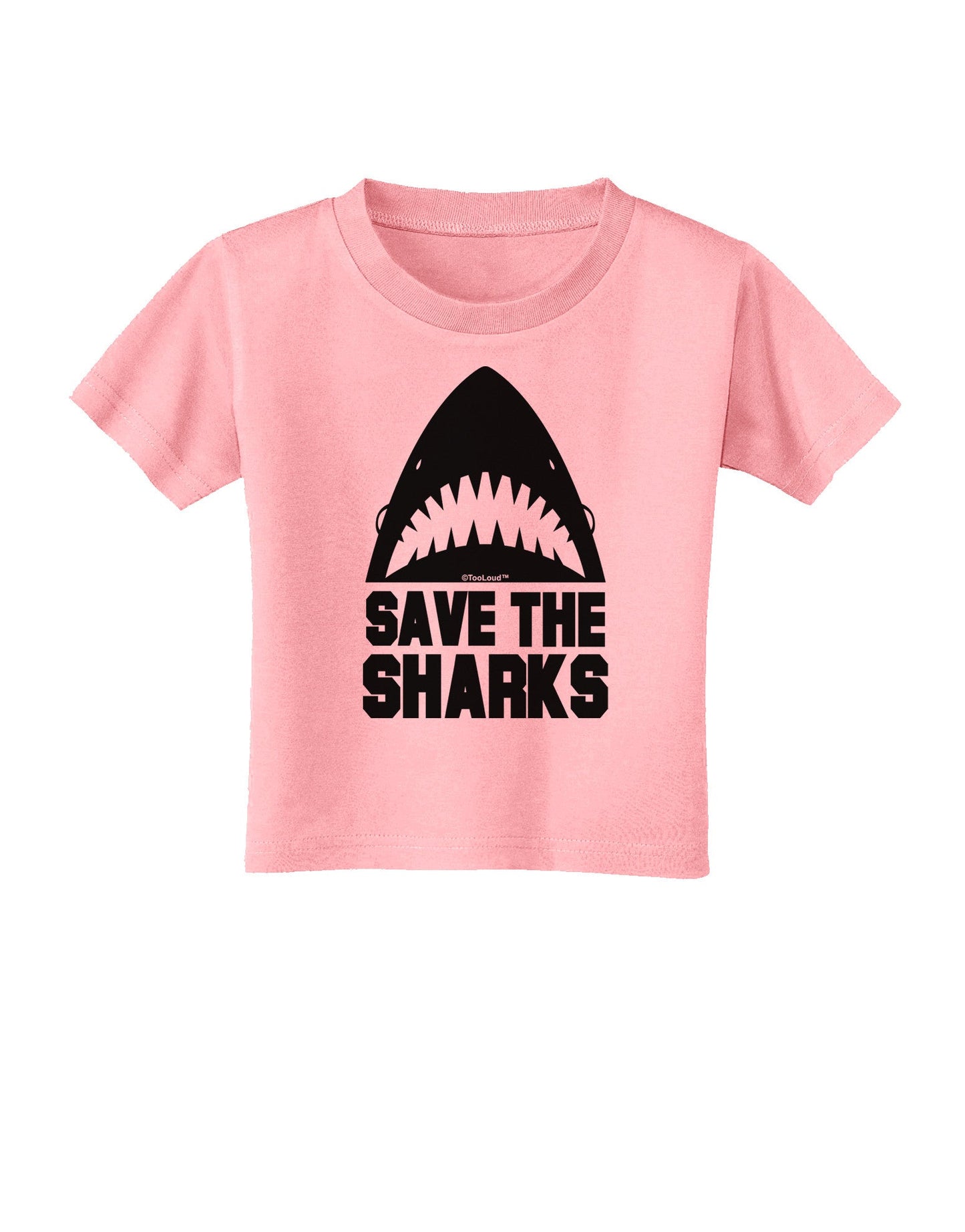 Save The Sharks Toddler T-Shirt-Toddler T-Shirt-TooLoud-Candy-Pink-2T-Davson Sales