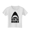 Save The Sharks Toddler T-Shirt-Toddler T-Shirt-TooLoud-White-2T-Davson Sales