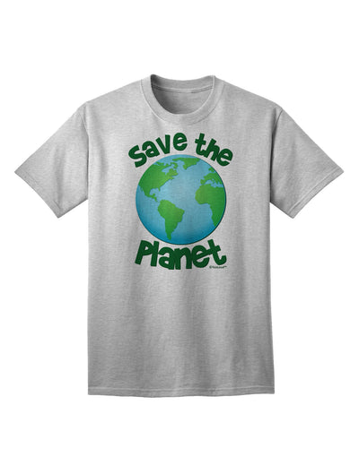 Save the Planet - Earth Adult T-Shirt-Mens T-Shirt-TooLoud-AshGray-Small-Davson Sales