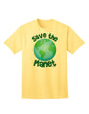 Save the Planet - Earth Adult T-Shirt-Mens T-Shirt-TooLoud-Yellow-Small-Davson Sales