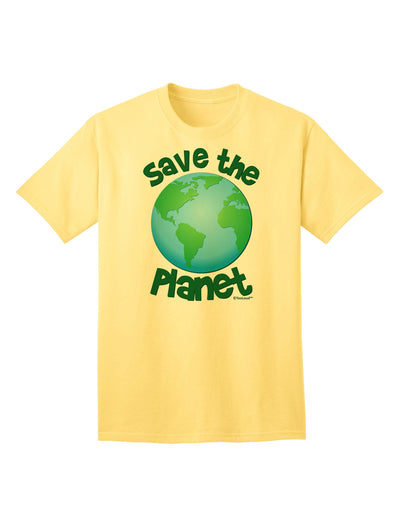 Save the Planet - Earth Adult T-Shirt-Mens T-Shirt-TooLoud-Yellow-Small-Davson Sales