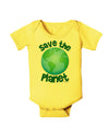 Save the Planet - Earth Baby Romper Bodysuit-Baby Romper-TooLoud-Yellow-06-Months-Davson Sales