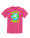 Save the Planet - Earth Childrens Dark T-Shirt-Childrens T-Shirt-TooLoud-Sangria-X-Small-Davson Sales