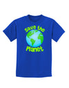 Save the Planet - Earth Childrens Dark T-Shirt-Childrens T-Shirt-TooLoud-Royal-Blue-X-Small-Davson Sales