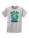 Save the Planet - Earth Childrens T-Shirt-Childrens T-Shirt-TooLoud-AshGray-X-Small-Davson Sales