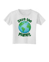 Save the Planet - Earth Toddler T-Shirt-Toddler T-Shirt-TooLoud-White-2T-Davson Sales