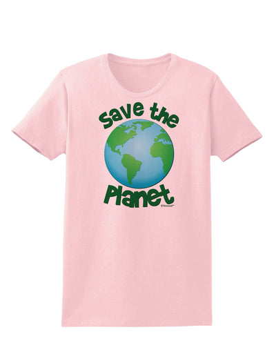 Save the Planet - Earth Womens T-Shirt-Womens T-Shirt-TooLoud-PalePink-X-Small-Davson Sales