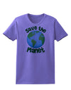 Save the Planet - Earth Womens T-Shirt-Womens T-Shirt-TooLoud-Violet-X-Small-Davson Sales