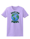 Save the Planet - Earth Womens T-Shirt-Womens T-Shirt-TooLoud-Lavender-X-Small-Davson Sales