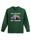 Save the Reef - Eat Lionfish Adult Long Sleeve Dark T-Shirt-TooLoud-Dark-Green-Small-Davson Sales