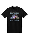 Save the Reef - Hunt Lionfish Adult Dark T-Shirt-Mens T-Shirt-TooLoud-Black-Small-Davson Sales