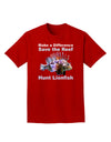 Save the Reef - Hunt Lionfish Adult Dark T-Shirt-Mens T-Shirt-TooLoud-Red-Small-Davson Sales