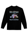 Save the Reef - Hunt Lionfish Adult Long Sleeve Dark T-Shirt-TooLoud-Black-Small-Davson Sales