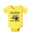 Save the Reef - Hunt Lionfish Baby Romper Bodysuit by TooLoud-Baby Romper-TooLoud-Yellow-06-Months-Davson Sales