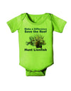 Save the Reef - Hunt Lionfish Baby Romper Bodysuit by TooLoud-Baby Romper-TooLoud-Lime-06-Months-Davson Sales