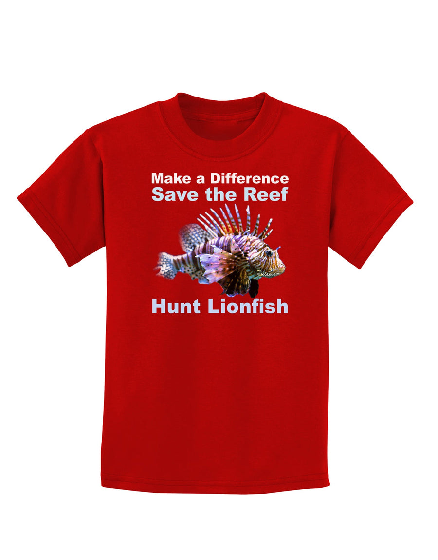 Save the Reef - Hunt Lionfish Childrens Dark T-Shirt by TooLoud-Childrens T-Shirt-TooLoud-Black-X-Small-Davson Sales