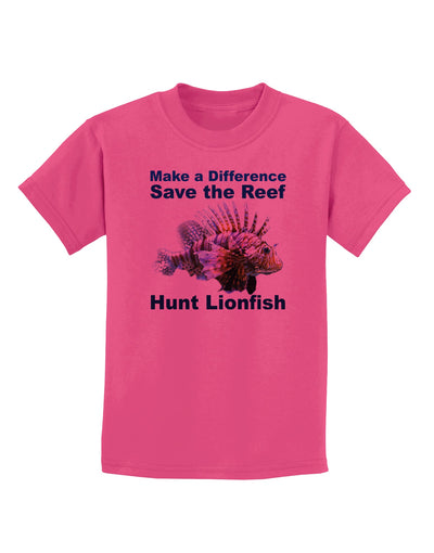 Save the Reef - Hunt Lionfish Childrens T-Shirt by TooLoud-Childrens T-Shirt-TooLoud-Sangria-X-Small-Davson Sales