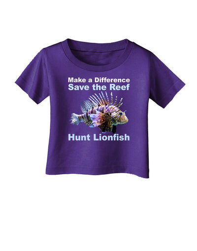 Save the Reef - Hunt Lionfish Infant T-Shirt Dark by TooLoud-Infant T-Shirt-TooLoud-Purple-06-Months-Davson Sales