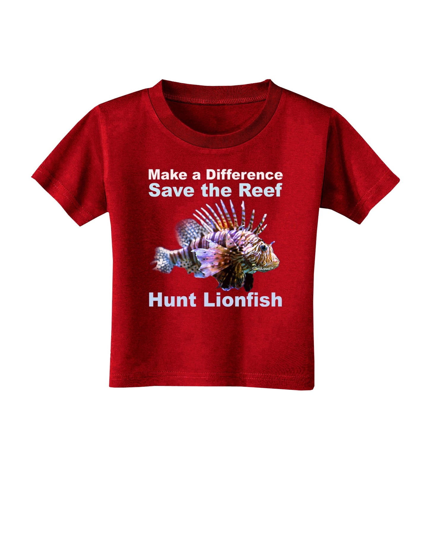 Save the Reef - Hunt Lionfish Toddler T-Shirt Dark by TooLoud-Toddler T-Shirt-TooLoud-Red-2T-Davson Sales