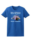 Save the Reef - Hunt Lionfish Womens Dark T-Shirt-TooLoud-Royal-Blue-X-Small-Davson Sales