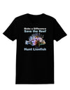 Save the Reef - Hunt Lionfish Womens Dark T-Shirt-TooLoud-Black-X-Small-Davson Sales