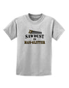 Sawdust is Man Glitter Childrens T-Shirt by TooLoud-Childrens T-Shirt-TooLoud-AshGray-X-Small-Davson Sales