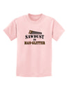 Sawdust is Man Glitter Childrens T-Shirt by TooLoud-Childrens T-Shirt-TooLoud-PalePink-X-Small-Davson Sales