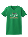 Sawdust is Man Glitter Womens Dark T-Shirt by TooLoud-Womens T-Shirt-TooLoud-Kelly-Green-X-Small-Davson Sales