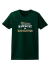 Sawdust is Man Glitter Womens Dark T-Shirt by TooLoud-Womens T-Shirt-TooLoud-Forest-Green-Small-Davson Sales