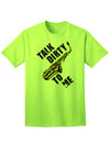 Saxophone-themed Adult T-Shirt with a Playful Twist-Mens T-shirts-TooLoud-Neon-Green-Small-Davson Sales