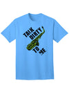 Saxophone-themed Adult T-Shirt with a Playful Twist-Mens T-shirts-TooLoud-Aquatic-Blue-Small-Davson Sales