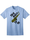 Saxophone-themed Adult T-Shirt with a Playful Twist-Mens T-shirts-TooLoud-Light-Blue-Small-Davson Sales