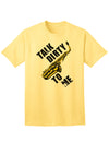 Saxophone-themed Adult T-Shirt with a Playful Twist-Mens T-shirts-TooLoud-Yellow-Small-Davson Sales