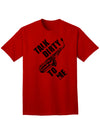 Saxophone-themed Adult T-Shirt with a Playful Twist-Mens T-shirts-TooLoud-Red-Small-Davson Sales