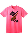 Saxophone-themed Adult T-Shirt with a Playful Twist-Mens T-shirts-TooLoud-Neon-Pink-Small-Davson Sales