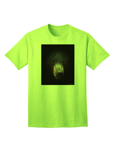 Scary Black Bear Adult T-Shirt-unisex t-shirt-TooLoud-Neon-Green-Small-Davson Sales